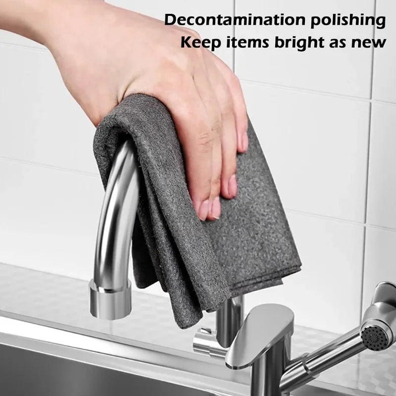 Magic Microfiber Cleaning Cloths – Reusable Window, Car & Kitchen Cleaning Towels