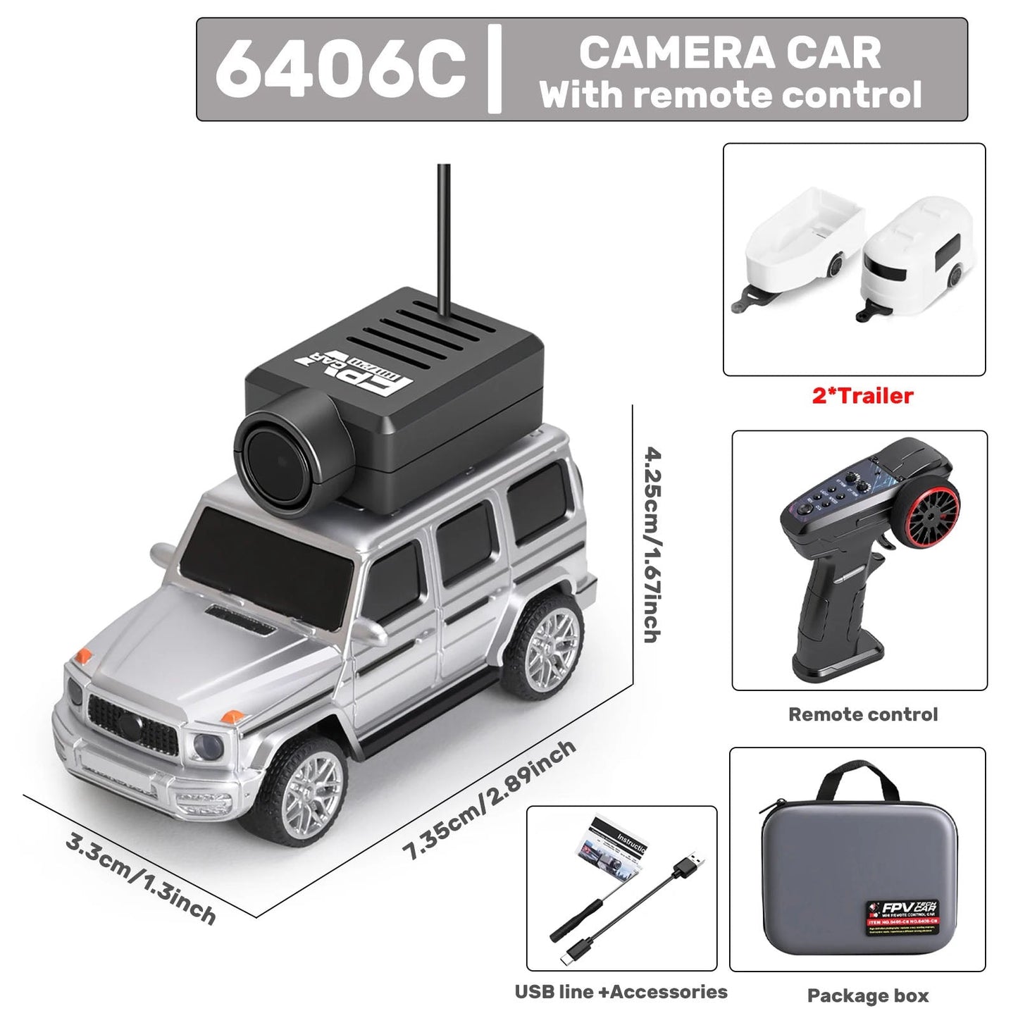 Mini RC Car with FPV Camera
