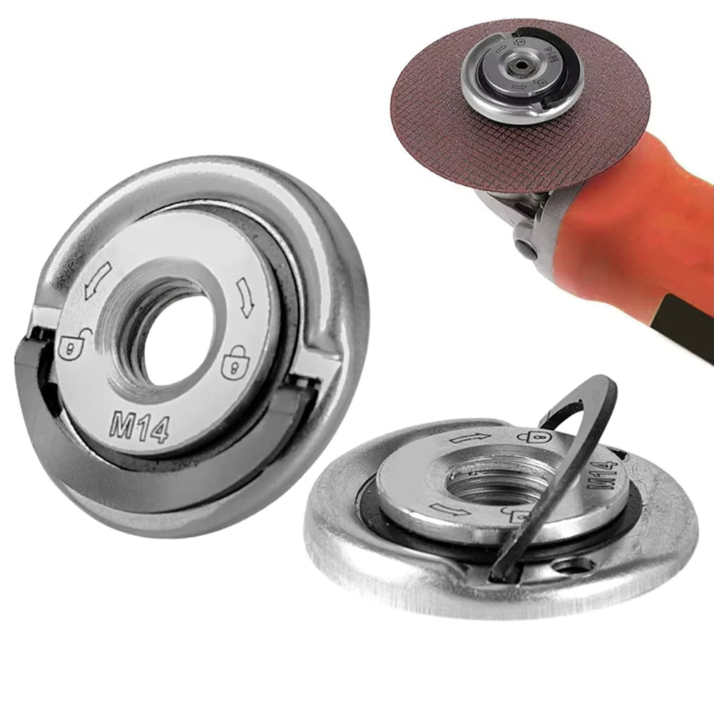 M14 Angle Grinder Quick Release Flange Nut – Self-Locking Power Tool Chuck Plate