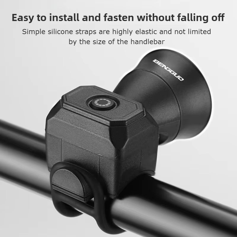 Electronic Bike Horn – Waterproof USB Rechargeable Bicycle Bell for Mountain & Road Bikes