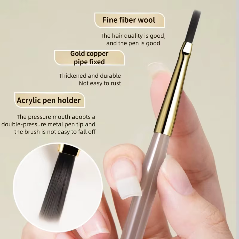 French Plaid Nail Art Brush Set – Line & Grid Drawing Pen for UV Gel Nail Design