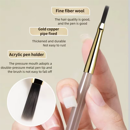 French Plaid Nail Art Brush Set – Line & Grid Drawing Pen for UV Gel Nail Design