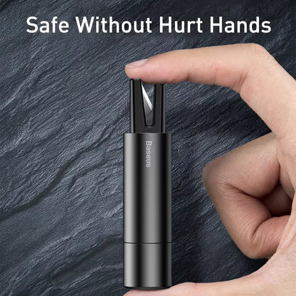 Baseus Car Safety Hammer – Emergency Window Breaker & Seat Belt Cutter Escape Tool