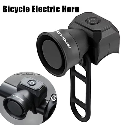 Electronic Bike Horn – Waterproof USB Rechargeable Bicycle Bell for Mountain & Road Bikes