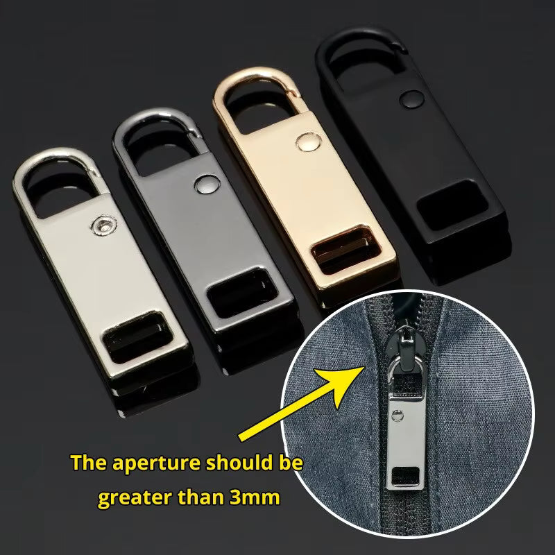 4PCS/8PCS Detachable Zipper Pull Tabs – Multi-Color Replacement Zipper Fixer for Bags & Jeans