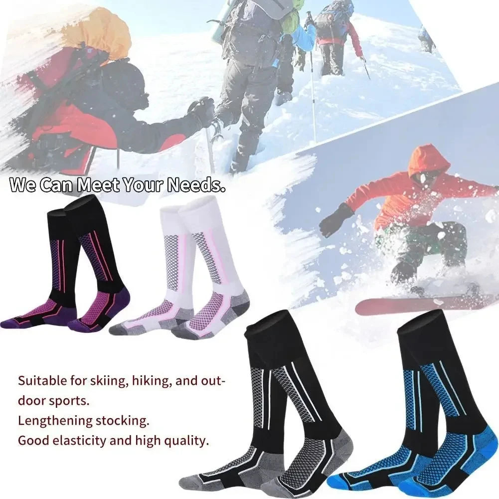 DIZETION Winter Ski Socks – Thick Warm Hiking & Outdoor Sports Stockings for Men Women Kids