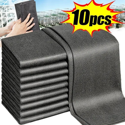 Magic Microfiber Cleaning Cloths – Reusable Window, Car & Kitchen Cleaning Towels